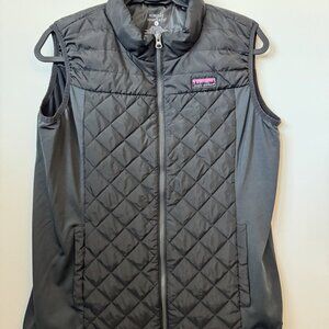 Simply Southern Size Large (L) Simply Southern Women's Quilted Vest Black Gray Z